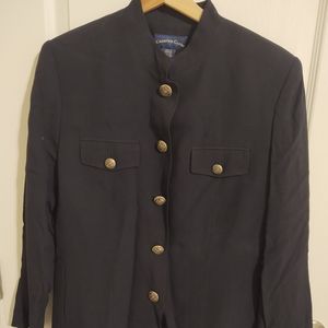 Carter's Club Military Style Jacket Women Size 10 Blue New